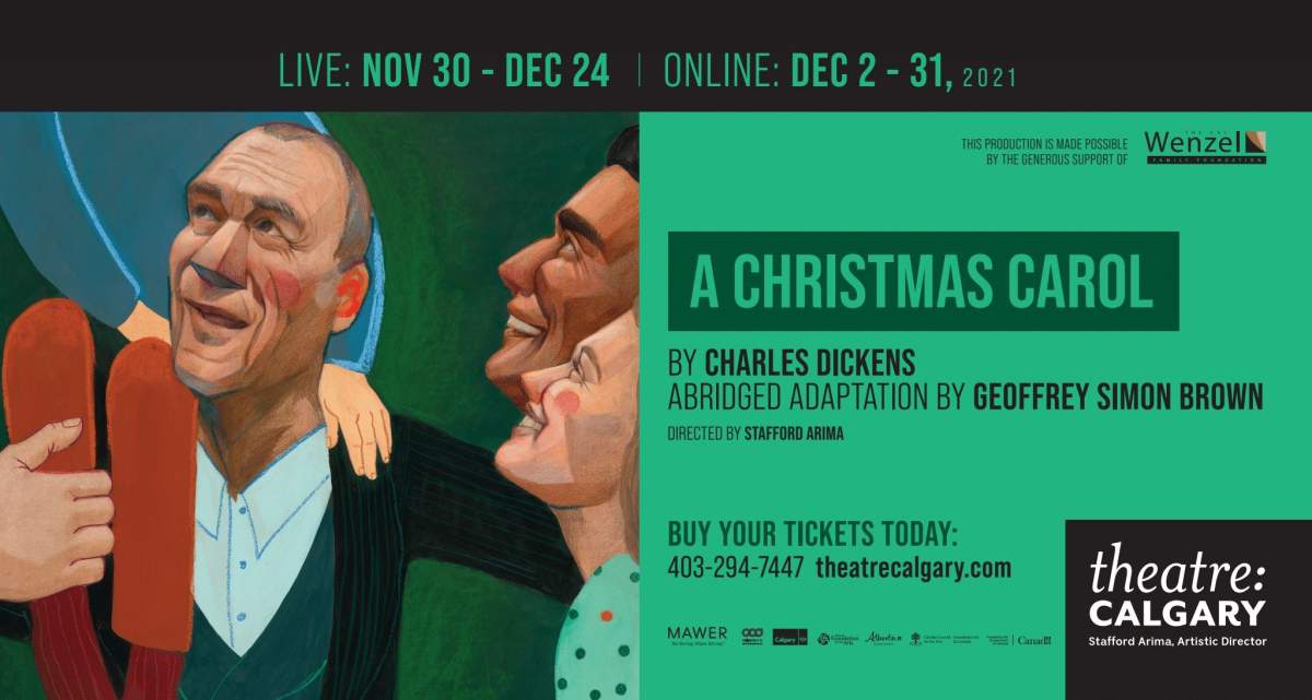 Theatre Calgary: A Christmas Carol, supported by Global Calgary & 770 CHQR - image