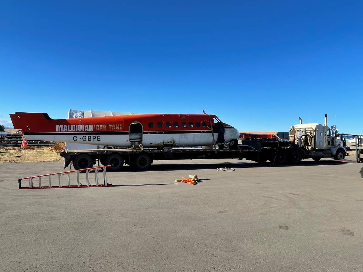 The de Havilland Canada DHC-6 Twin Otter that Time Air leased as part of its fleet when the airline company operated in Lethbridge.