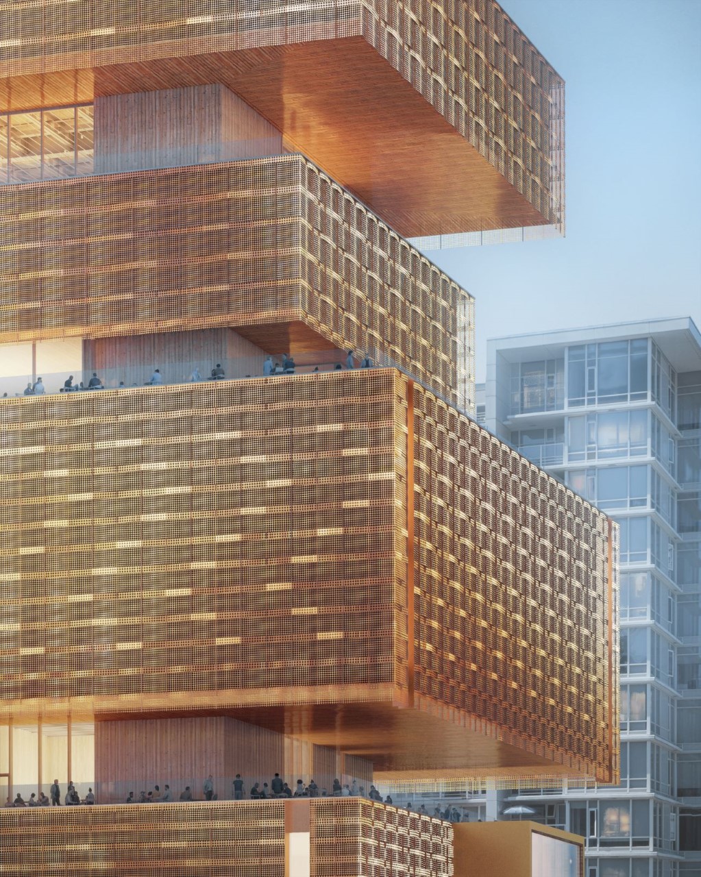 Exterior of the new Vancouver Art Gallery building – Close Up
