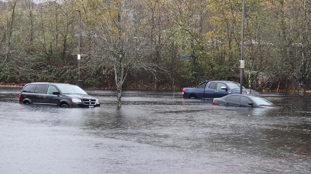 Planet Ice arena on Nordel Ct in Delta is completely flooded.