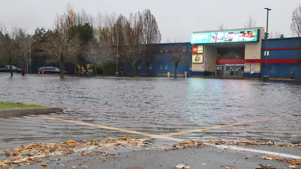 Planet Ice arena on Nordel Ct in Delta is completely flooded.