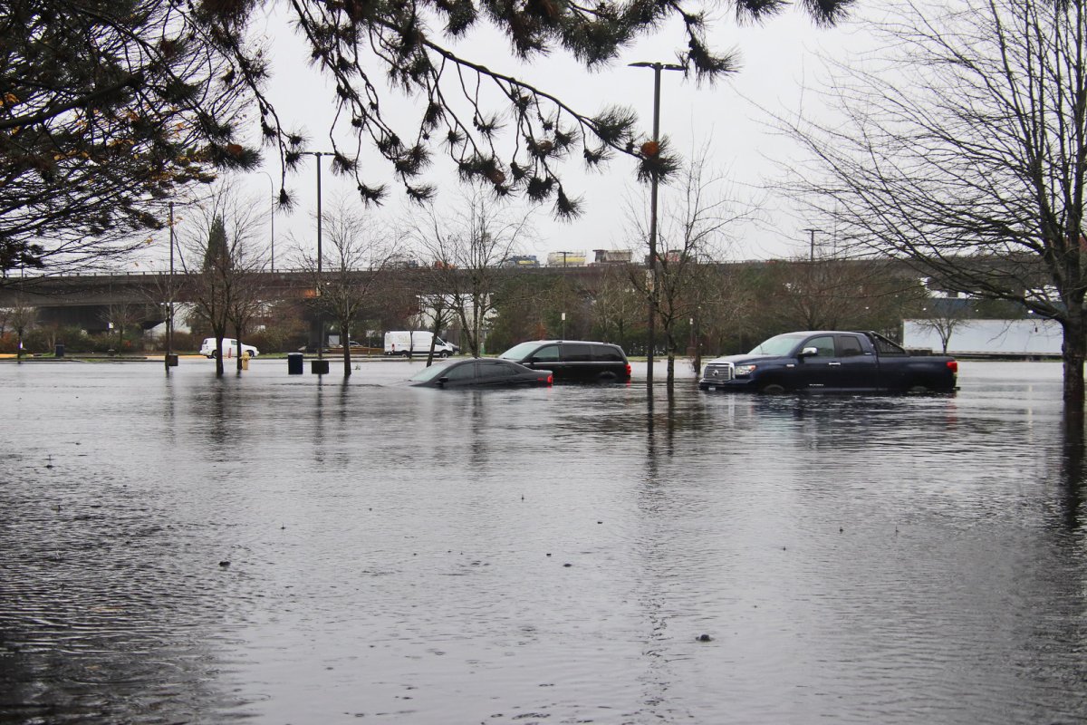 Planet Ice arena on Nordel Ct in Delta is completely flooded.