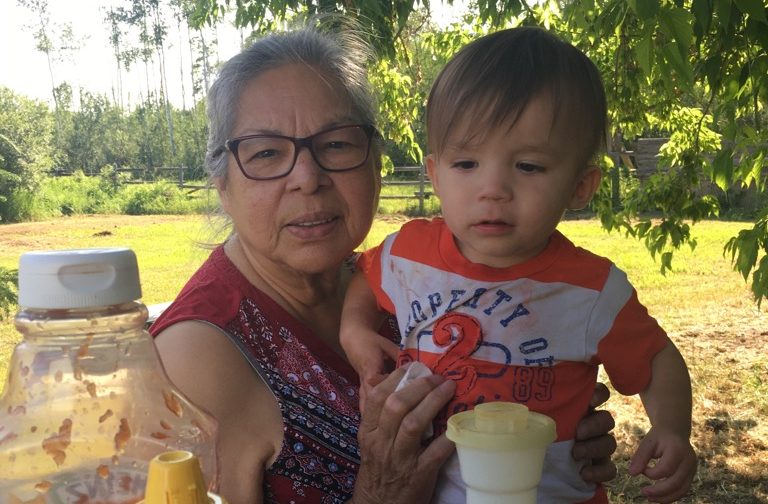 Alice Finley holds her great nephew Gabriel Pasqua, in an undated photo.