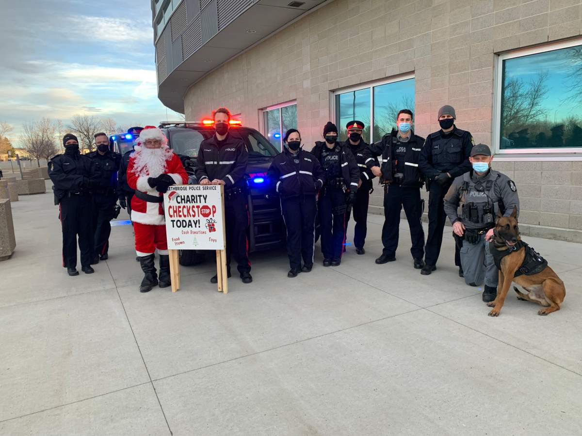 Lethbridge Police Service Charity Checkstop 2021.