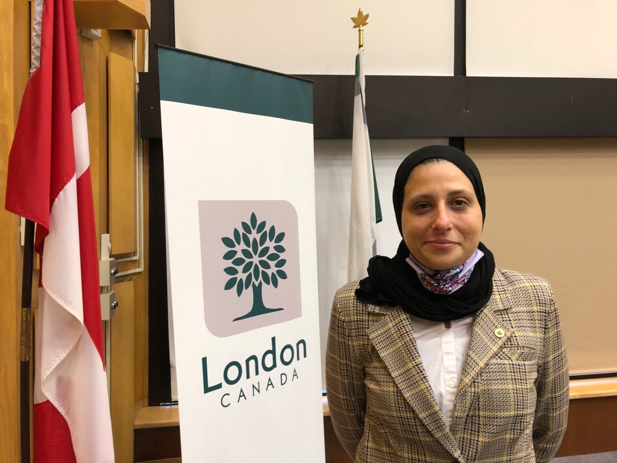 Ward 6 Coun. Mariam Hamou, as seen during her swearing-in ceremony on Wednesday, Nov. 17, 2021.