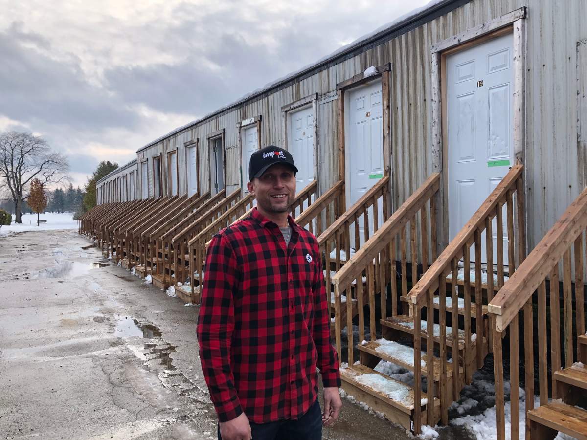 The temporary shelter site will be managed by George Clarke and operated by his fellow staff members at Impact London, a local non-profit led by people with lived experience.