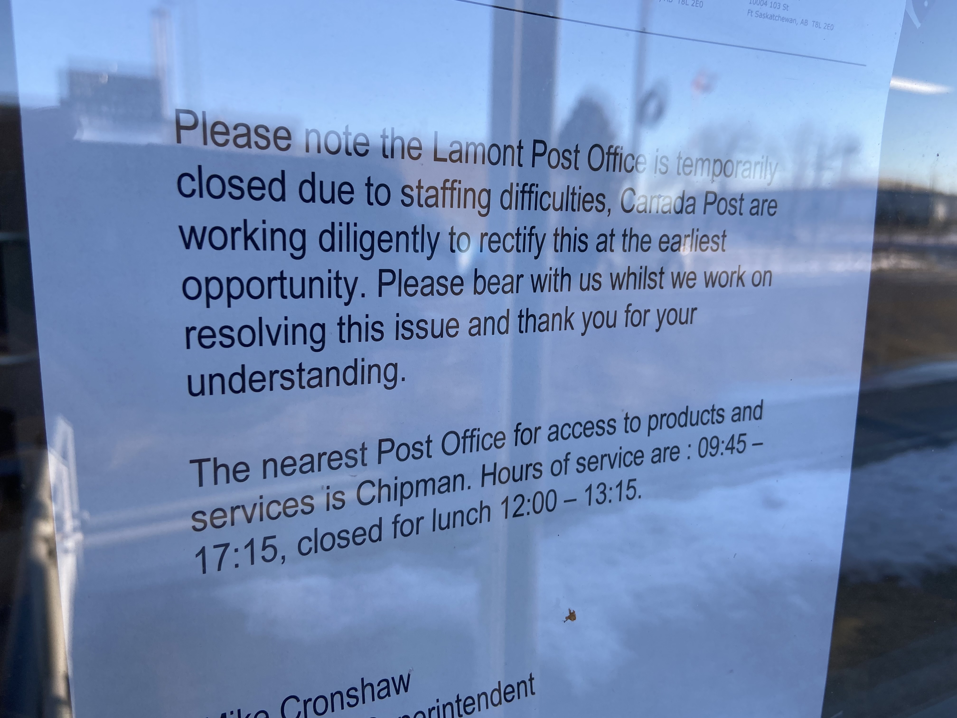 Canada Post employee COVID 19 vaccine mandate disrupts small town