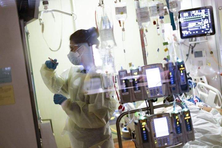 A file photo of the inside of a hospital.