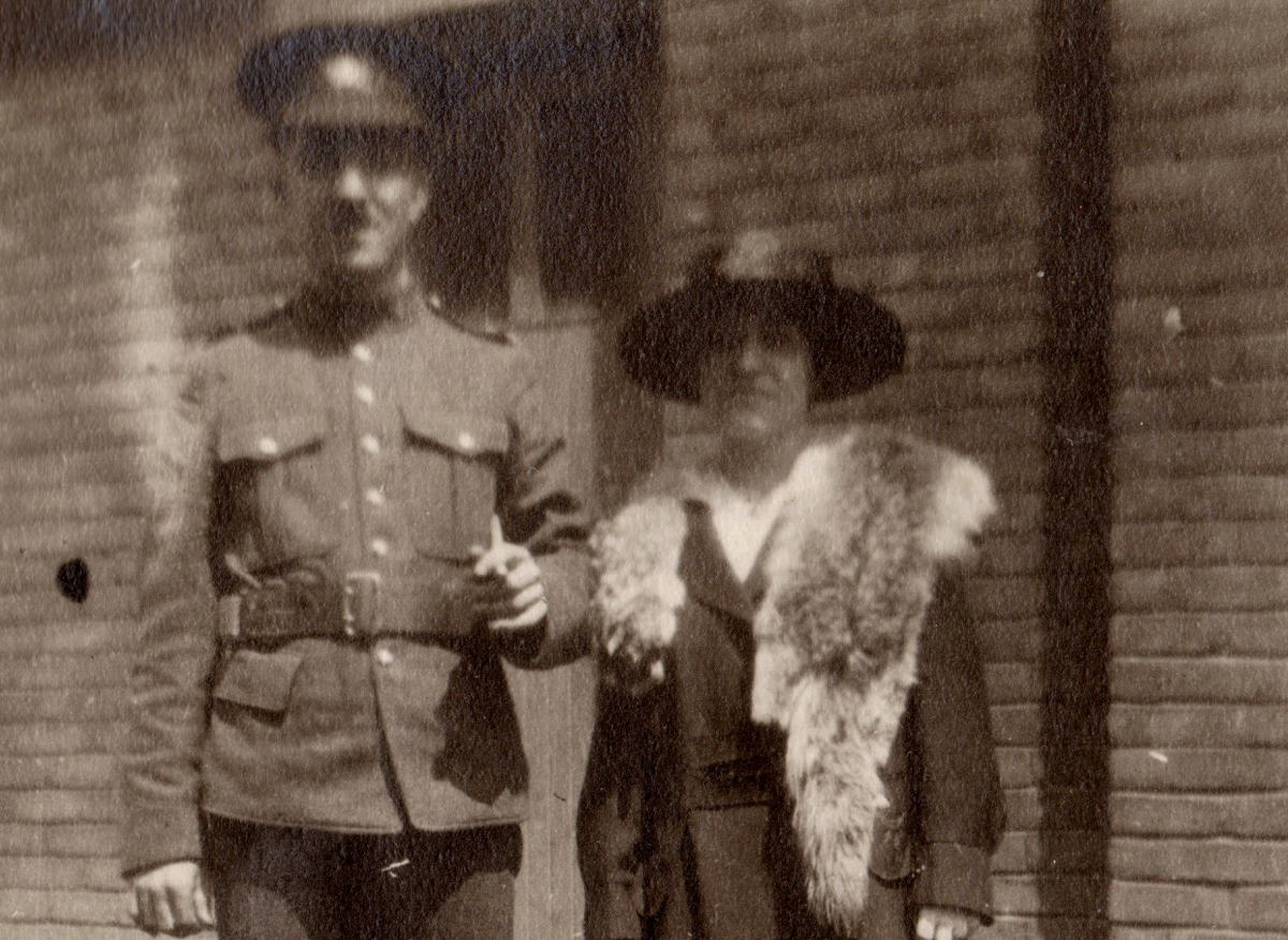 Lt. James Gordon Moore and his sister Thyrza in Canada before he travelled to Europe to fight with Britain’s Royal Flying Corps.