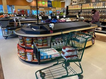 Bare shelves in Kamloops