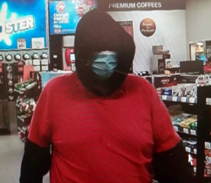Police in Lindsay are looking for a suspect following a convenience store robbery.