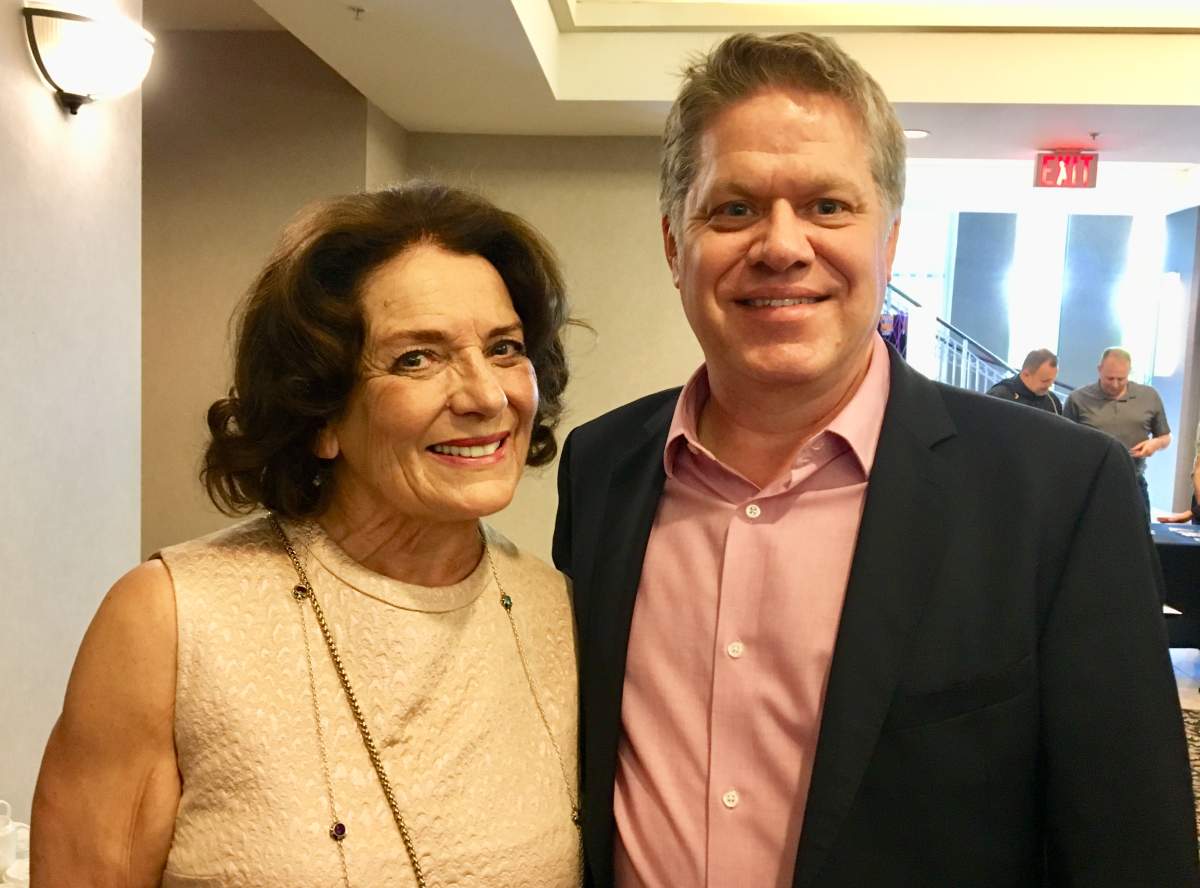 Darren Lund with Margaret Trudeau.