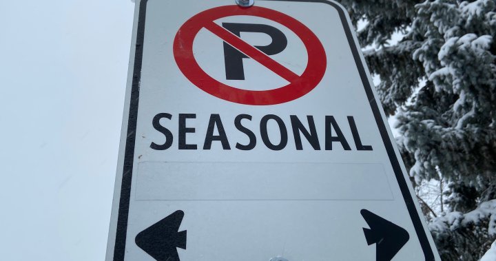 Edmonton Phase 2 residential parking ban to resume Jan. 10 after pausing due to cold weather