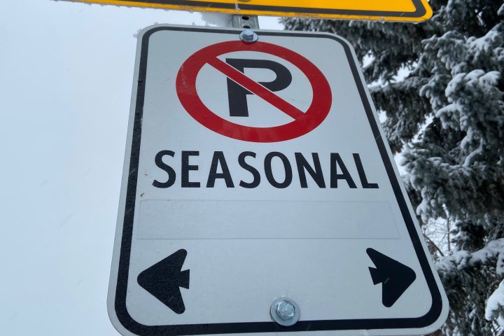 Edmonton Phase 2 residential parking ban to resume Jan. 10 after pausing due to cold weather