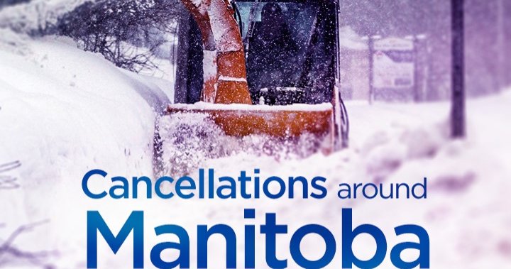 School and other cancellations around southern Manitoba on Friday