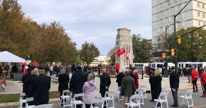 London, Ont. marks Remembrance Day with pandemic-modified ceremony