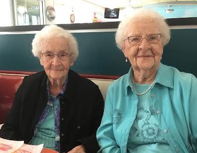 Mildred Berry and her younger sister, Roena Johnson.