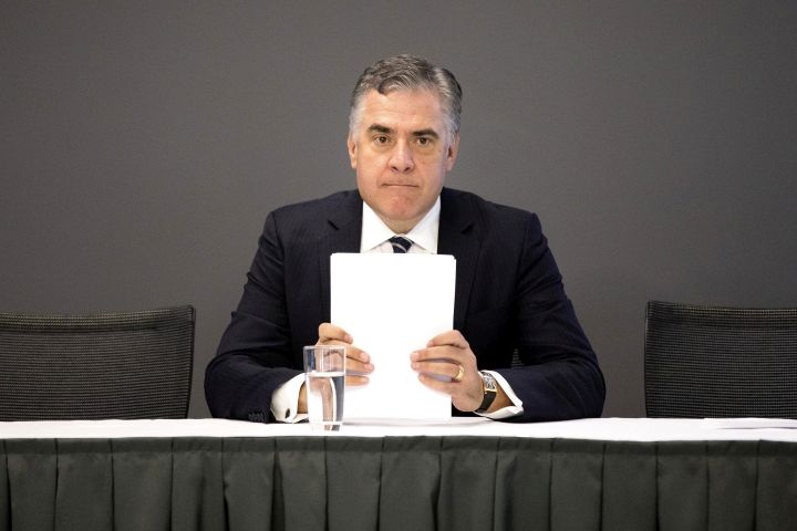 Rogers President and CEO Joe Natale attends the company's AGM in Toronto on Thursday, April 18, 2019. 