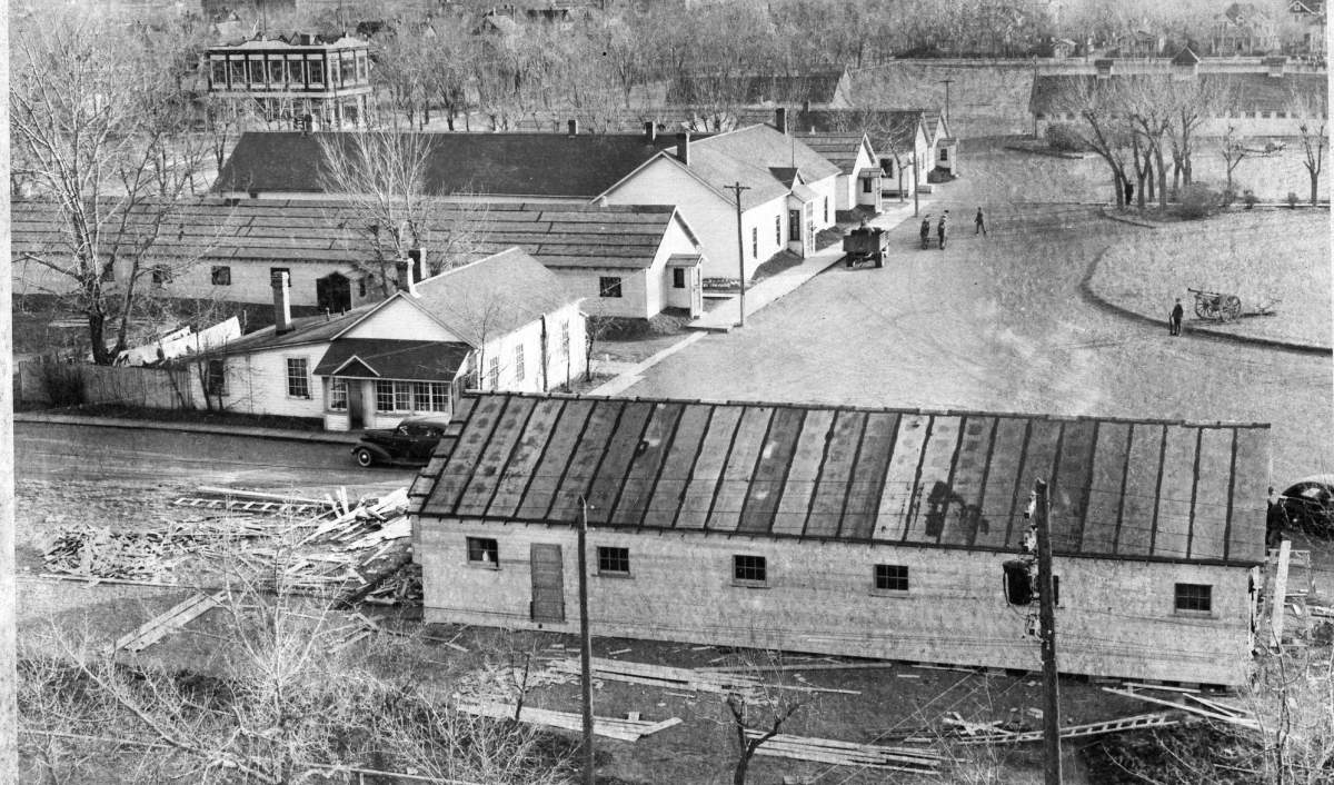 Lethbridge’s Barracks Square in the 1940s. Courtesy: Galt Museum & Archives