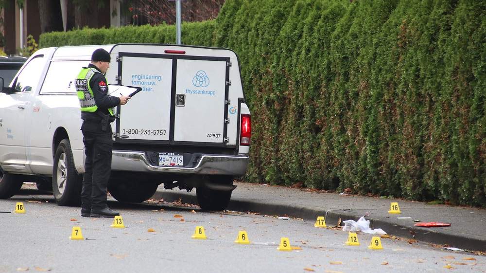 Coquitlam RCMP confirms a 25-year-old woman was killed after being hit by a vehicle at Shaugnessy Street and Lobb Avenue in Port Coquitlam, B.C. on Tues. Nov. 9, 2021. The investigation is ongoing.