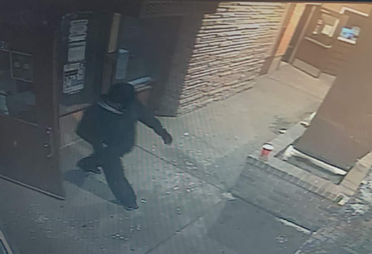A suspect believed to have robbed a Selkirk business.