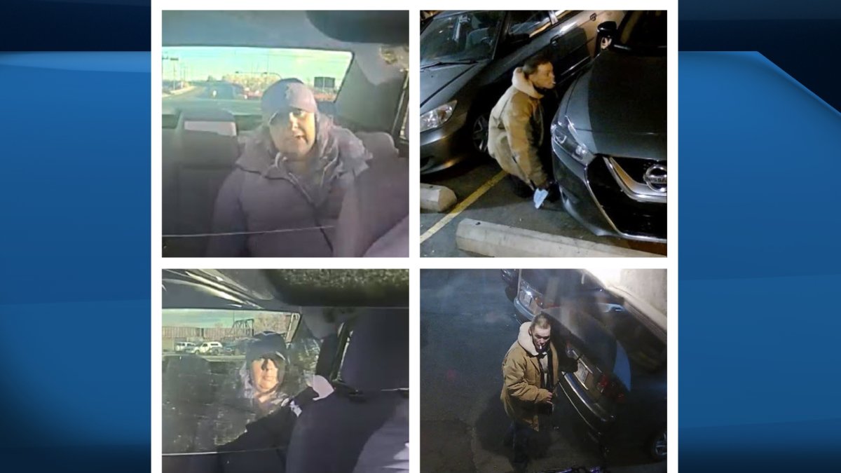 Calgary police released these photos in connection with two unrelated arson investigations Nov. 5, 2021.