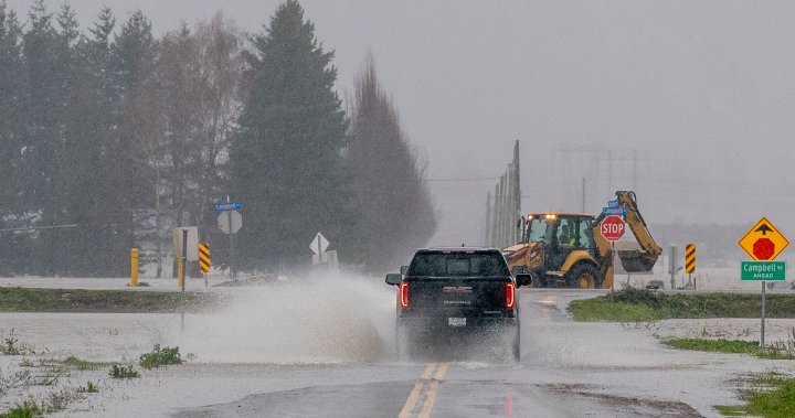 B.C.’s flood-stricken South Coast on high alert as next rainstorm arrives