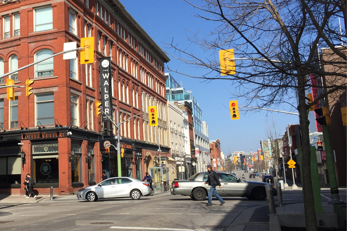 Downtown Kitchener.