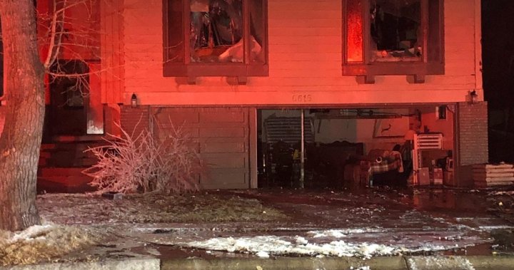 Calgary Fire department battles early morning two-alarm fire
