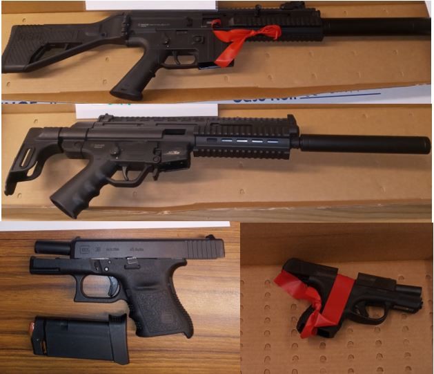 Firearms seized by Winnipeg police.