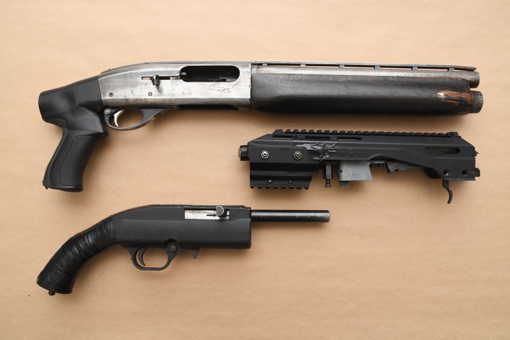 Firearms seized by Winnipeg police.