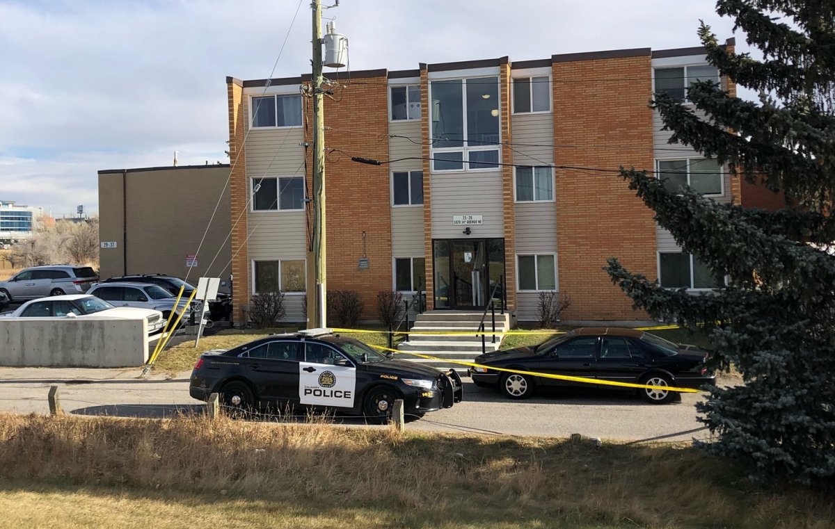 The Calgary Police Service's homicide unit is investigating after a man was found dead on Saturday, Nov. 6, 2021, in the northeast community of Mayland Heights.