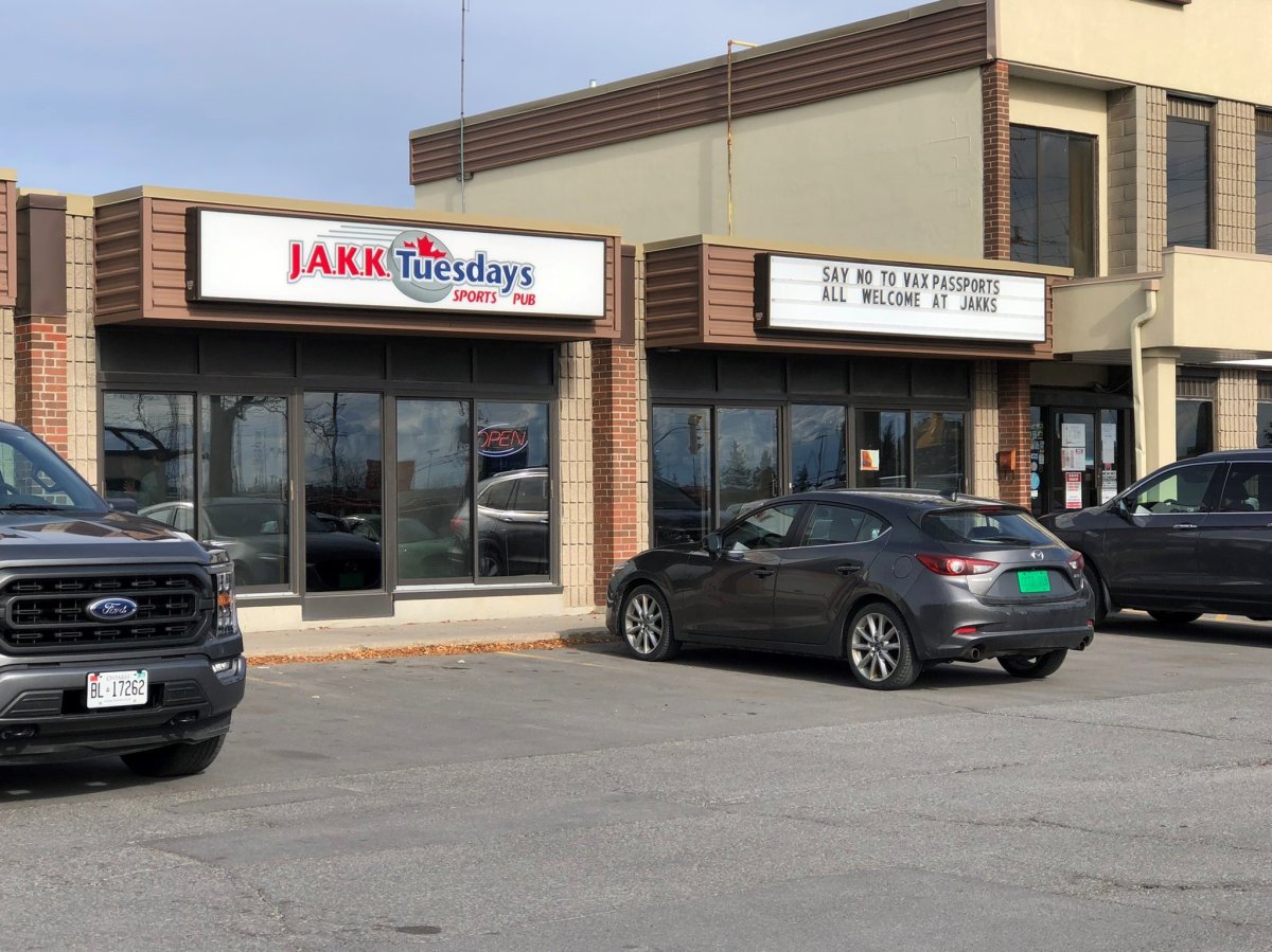 Kingston's medical officer of health says KFL&A Public Health is working on enforcement measures for JAKK Tuesdays, as the restaurant continues to shirk COVID-19 regulations.