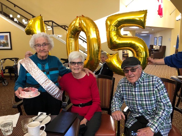 Mildred Berry celebrating her 105 birthday on November 8, 2021.
