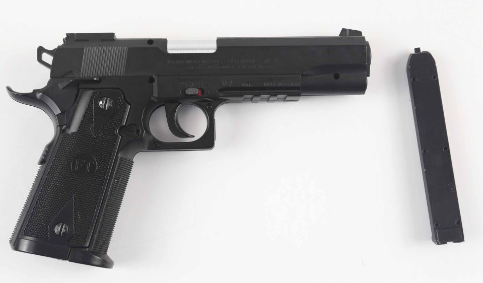 Ottawa police said they seized this pellet gun after an incident that saw it pointed at Carleton University students over the weekend.