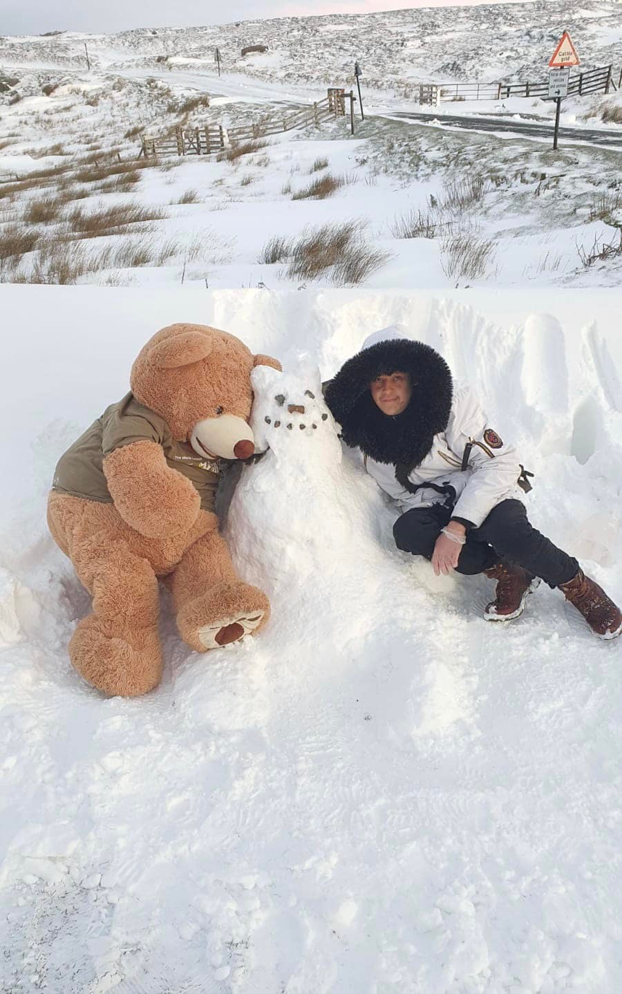 The Tan Hill Inn's snowman competition