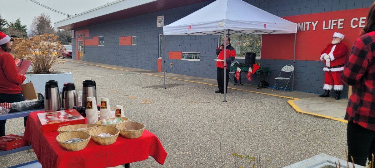 The Salvation Army's red kettle campaign kicked off in Kelowna Thursday morning. 