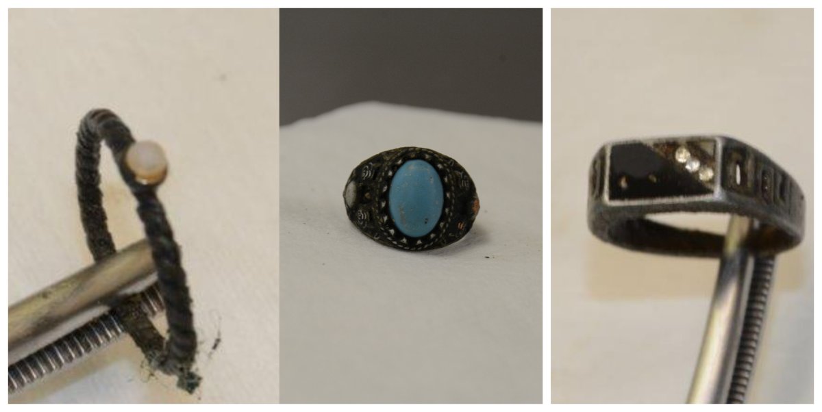 Police are hoping these rings help identify the body of a homeless man found Aug. 22, 2021. 