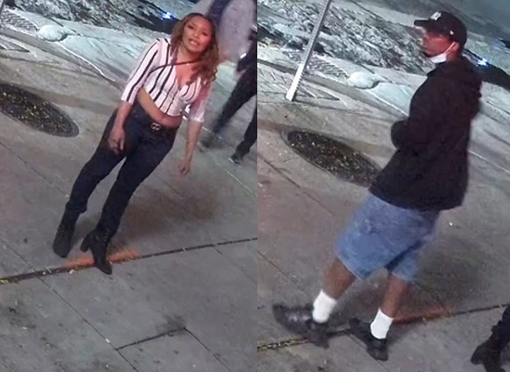 Images released by Toronto police of two suspects wanted in an aggravated assault investigation. 