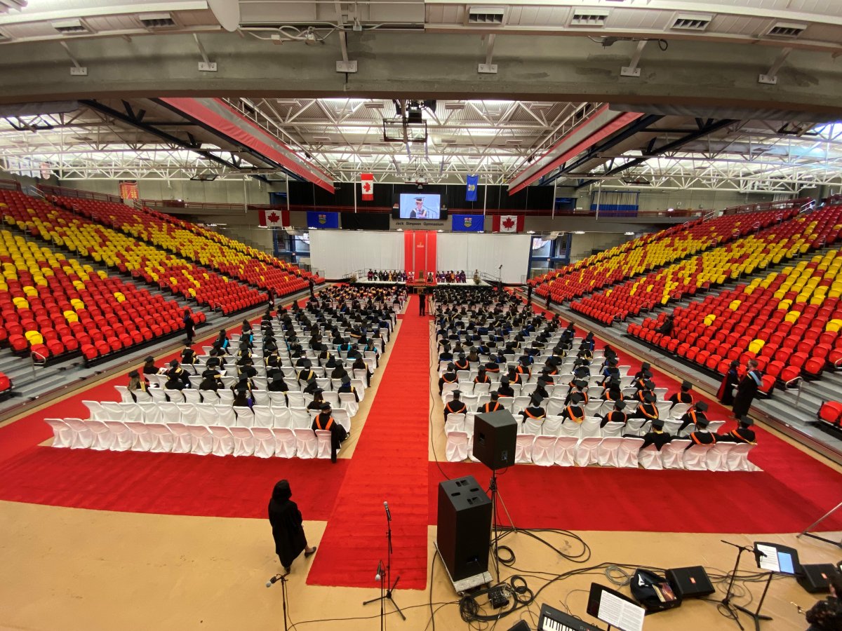 The University of Calgary held the first in-person convocation in two years Nov. 9, 2021. 