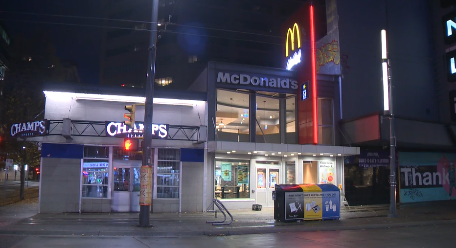 Vancouver police said two people were hurt in a stabbing on Granville Street. 