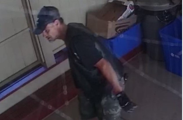 On Monday, Sept. 13 at approximately 11:40 a.m., video surveillance captured the man entering the home on Hartnell Road through an unsecured pet door.
