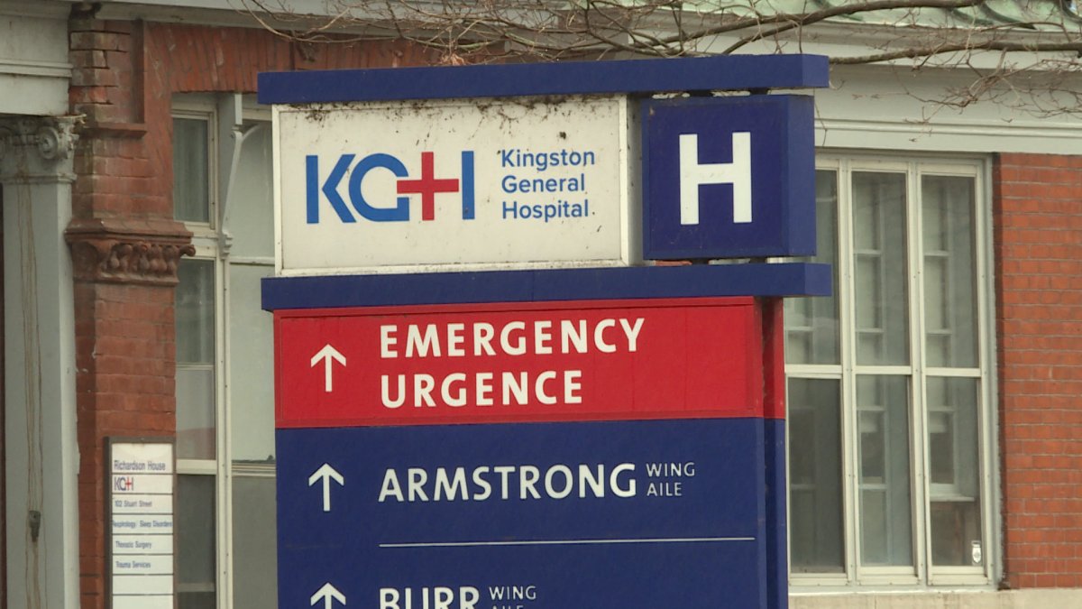 Kingston General Hospital Sign.