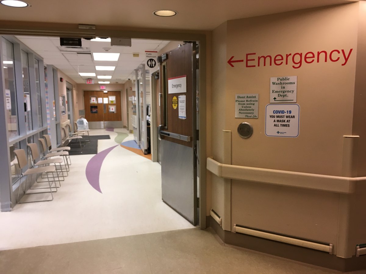 The emergency room in the Grande Prairie Regional Hospital in Alberta, Dec. 2021.