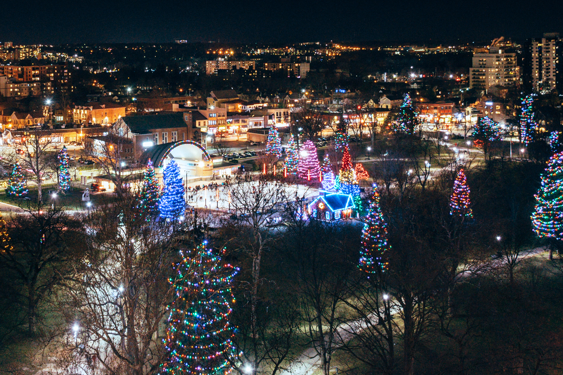 FILE – Victoria Park in London, Ont. as seen from city hall, December 2017.