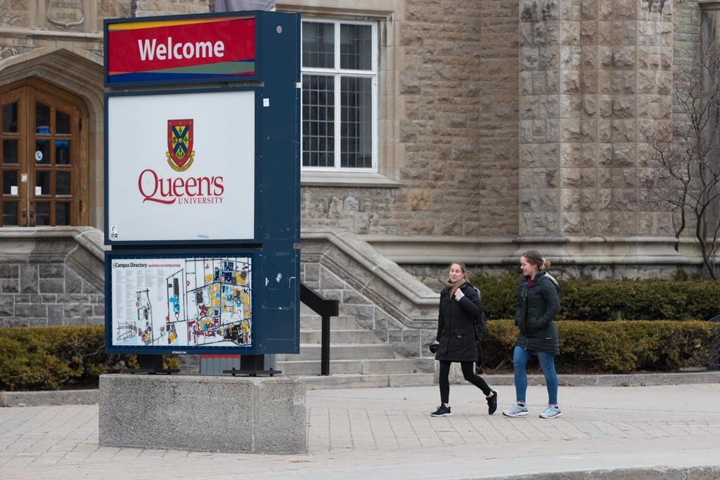 Queen's University campus in Kingston, Ontario, on Wednesday March 18, 2020. THE CANADIAN PRESS/Lars Hagberg.