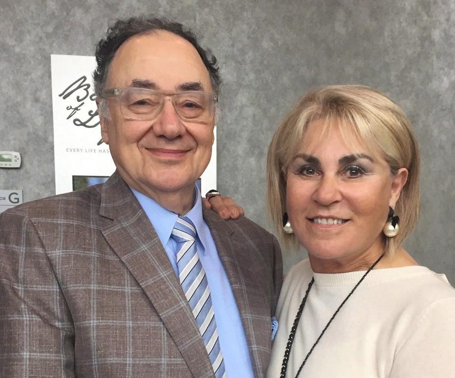 Barry and Honey Sherman are shown in a handout photo from the United Jewish Appeal.