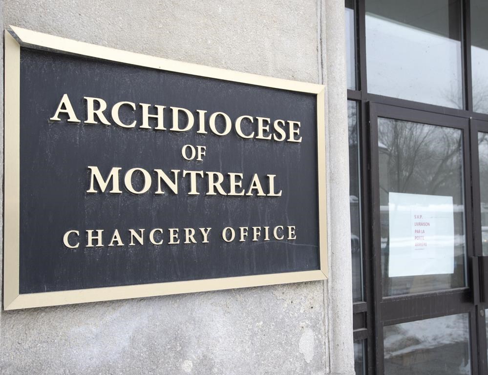 The Chancery of the Archdiocese of Montreal is seen in Montreal on Feb. 15, 2021. THE CANADIAN PRESS/Ryan Remiorz.