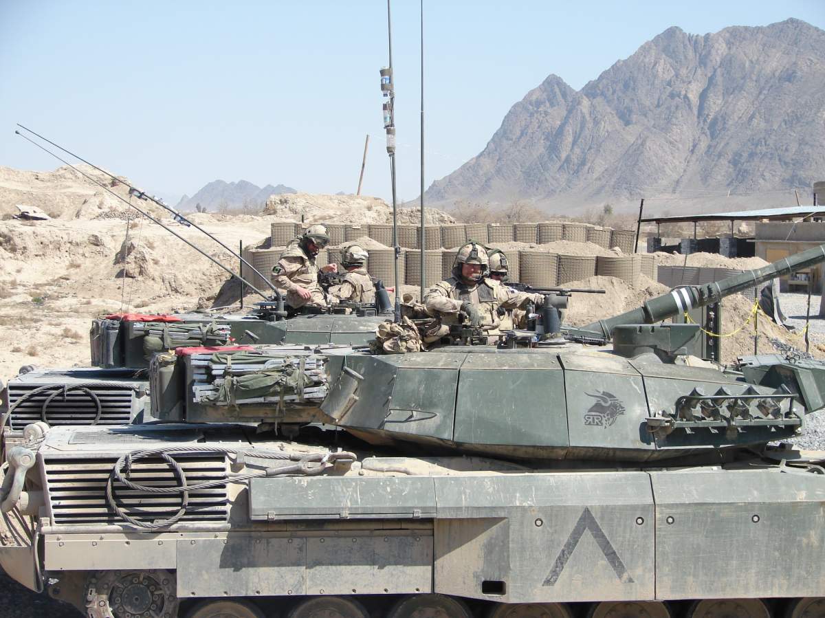 Repurposed tanks are used as target practice in Vegreville.