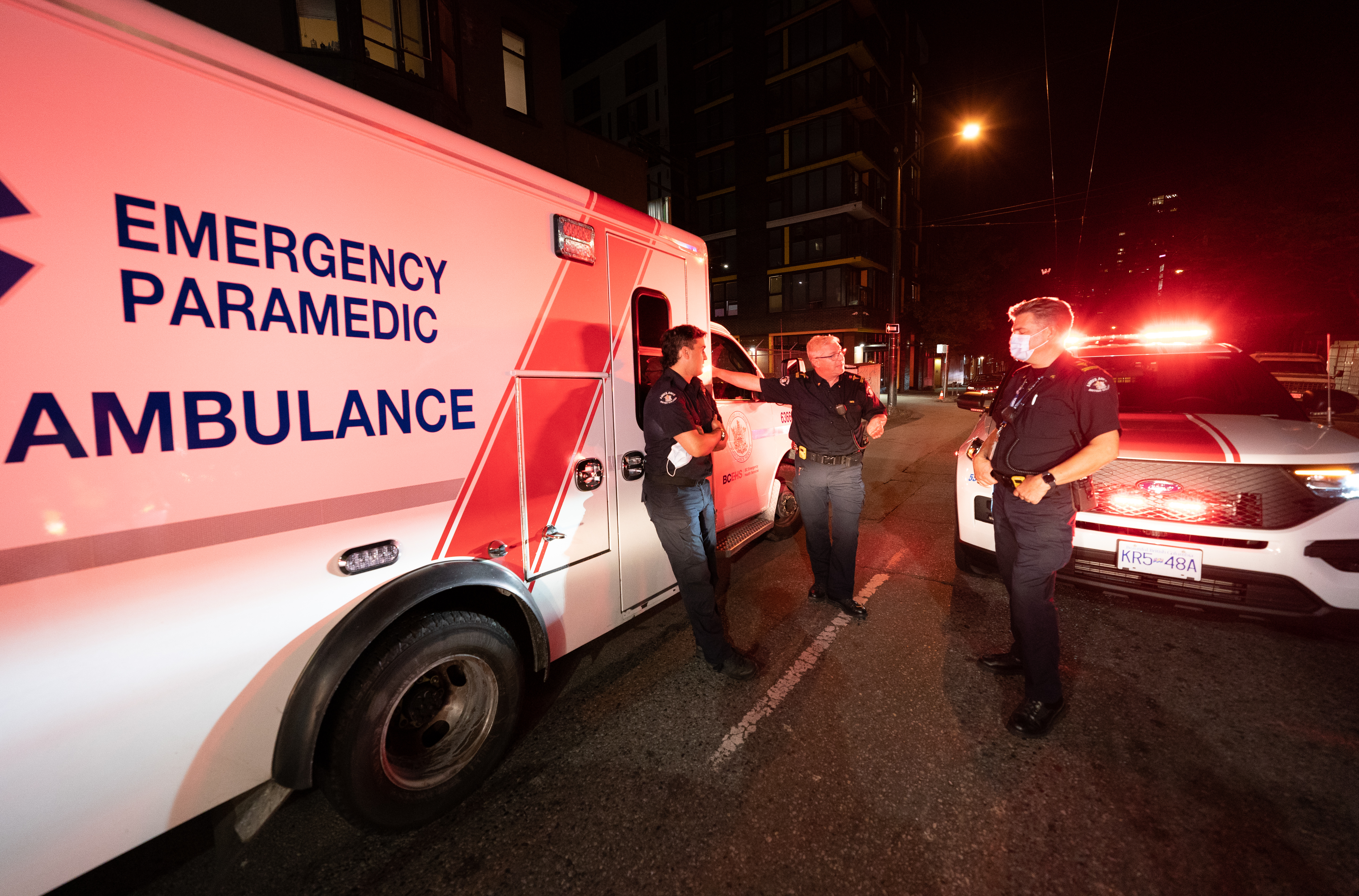 BCAS Supervisor, BC Ambulance Supervisor at a fatal Pedestr…